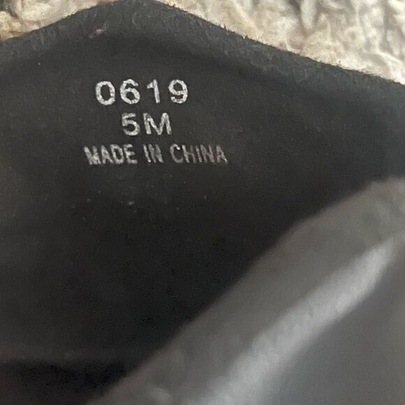 DANZNMOTION Womens Black Lace Up Vegan Tap Dance Shoes 5 M - Picture 10 of 10